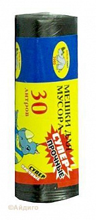 Пакеты для мусора Мультипласт особо прочые 30л 20шт