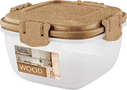 КОнтейнер для продуктов Sugar Wood 0,35л, квадратный, 1шт