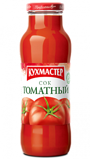 Сок Томатный с мякотью Кухмастер в стеклянной бутылке  0,68 л