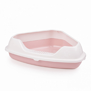 Лоток для кошек Лекси угловой с бортом арт. М6966