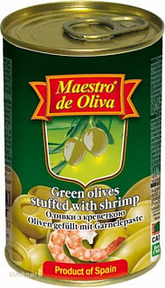 Оливки с креветками
