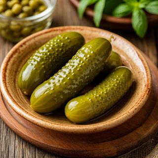 Огурцы маринованные (9-12 см), сухой вес 1500 г Новый сезон