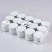 Свеча чайная белая D 38мм 30 шт