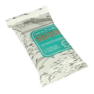 Салфетки влажные Акватория Антибактериальные 15 шт.