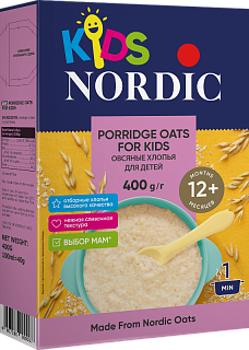 Хлопья Nordic KIDS овсяные для детей