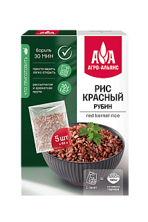 Рис рубин в пакете для варки, Агро-Альянс Экстра (5*80)