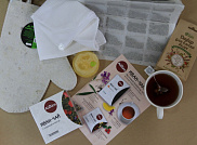 Набор косметики для сауны и бани, с чаем "Банный"