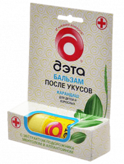 Бальзам-карандаш после укусов Дэта, 10 мл.