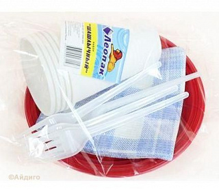 Одноразовый  набор на 5 персон Шашлычный