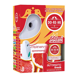 Автоматический освежитель воздуха "ДоРеМи" премиум со сменным блоком Грейпфрут Автоматический освежитель воздуха "ДоРеМи" премиум со сменным блоком Грейпфрут