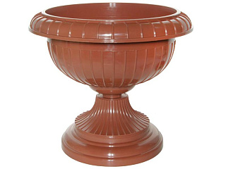 Вазон на ножке малый диаметр 280 мм терракот арт. 1449FTP