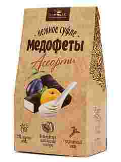 "Медоконфеты" Суфле Ассорти с йогуртом, курагой, черносливом, медом в шоколадной глазури,  Galagancha