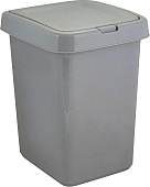Контейнер для мусора с крышкой Квадра 25л арт.4143