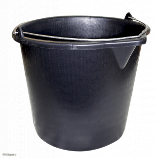 Ведро хозяйственное черное 5л 1шт