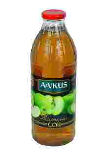 Сок яблочный в стеклянной бутылке AzVKUS