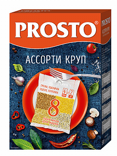 Ассорти круп PROSTO (греча, пшено, пшеничка, перловка) Ассорти круп PROSTO (греча, пшено, пшеничка, перловка)