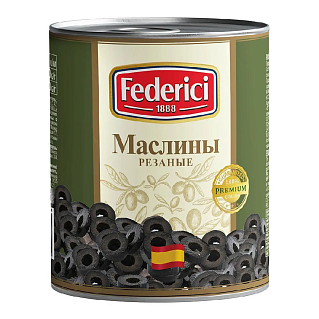 Маслины резаные Federici 3 кг