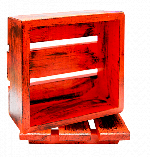 Ящик деревянный для мыла 14*14*4.5