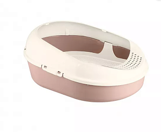 Лоток для кошек Космо с рамкой и сеткой (какао), Полимербыт