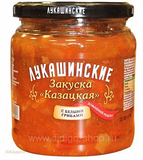 Закуска "Казацкая" с белыми грибами