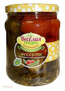 Ассорти (томаты и огурцы) Веселая грядка